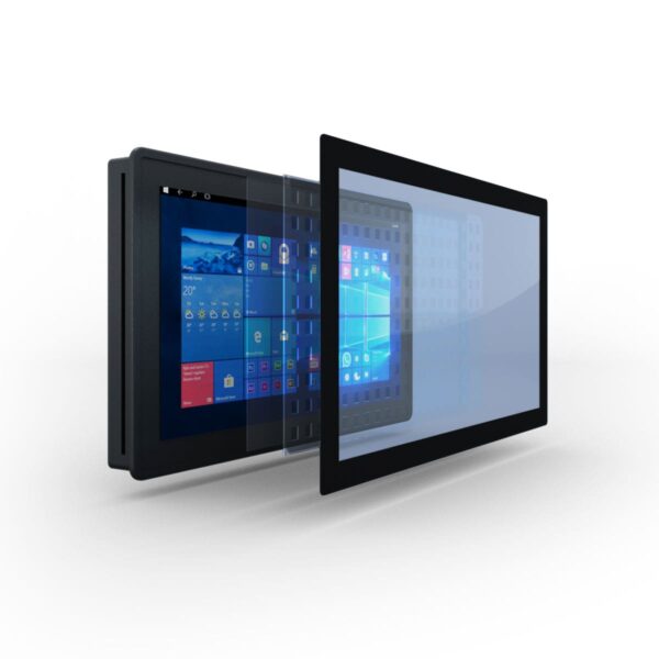 E-Life EPC-618 G3 Panel PC, 18.5 inç geniş ekranlı, alüminyum gövdeli, endüstriyel dokunmatik bilgisayar