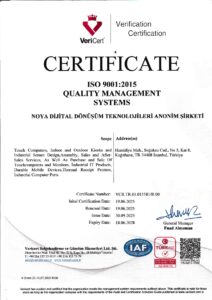 Noya Dijital ISO 9001 Certificate (English)