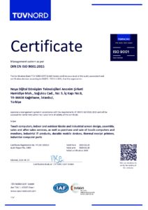 ISO 9001 DAkkS Certificate – Page 1
