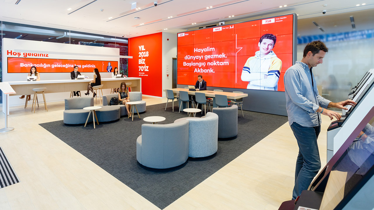 Akbank Kiosk Screens Renewal Project