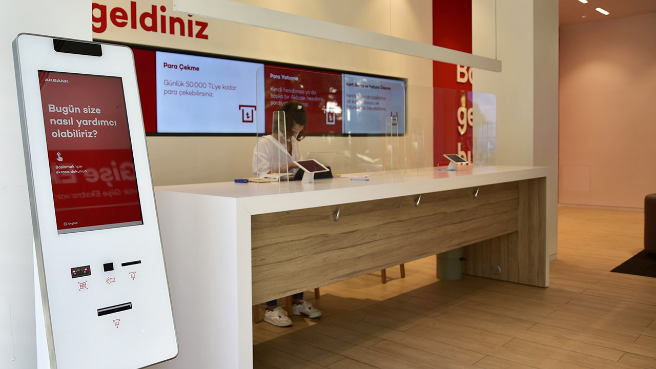 Akbank New Queue Management System Kiosk Project