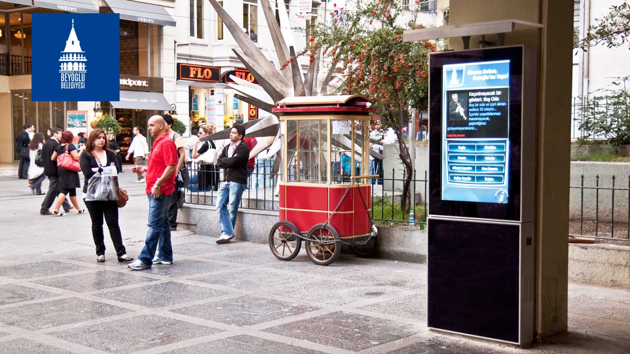 Beyoğlu Outdoor Interactive City Screen Project