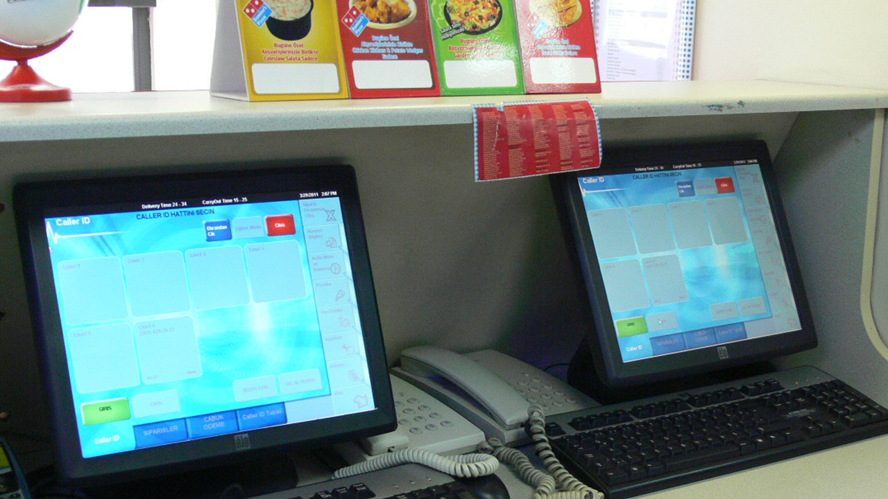 Domino’s Pizza Ordering System Touchscreens